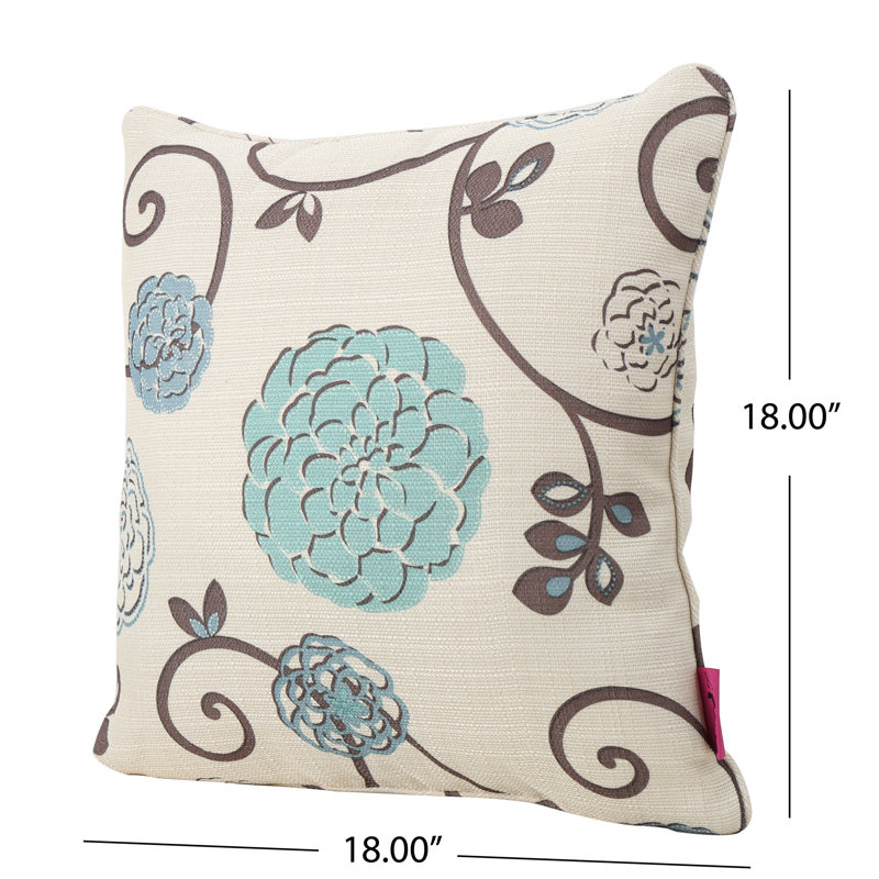 Winston Porter Rydel Floral Reversible Throw Pillow & Reviews Wayfair